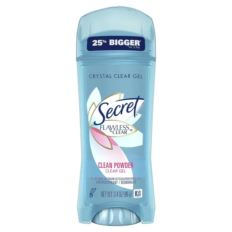 シークレット フローレス クリアジェル 女性用 デオドラント クリーンパウダー 3.4オンス Secret Flawless Clear Gel Antiperspirant and Deodorant for Women Clean Powder 3.4 oz 【お取り寄せ商品】