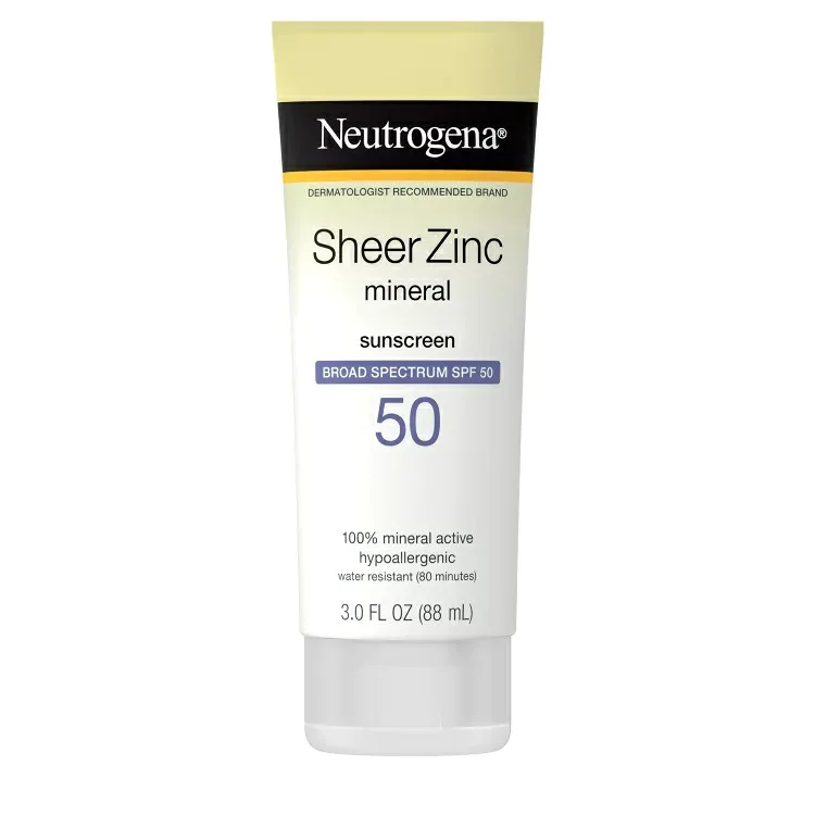 ニュートロジーナ シアージンク ドライタッチ サンスクリーンローション SPF 50 88ml Neutrogena Sheer Zinc Dry-Touch Sunscreen Lotion with SPF 50, 3 fl. oz 【お取り寄せ商品】