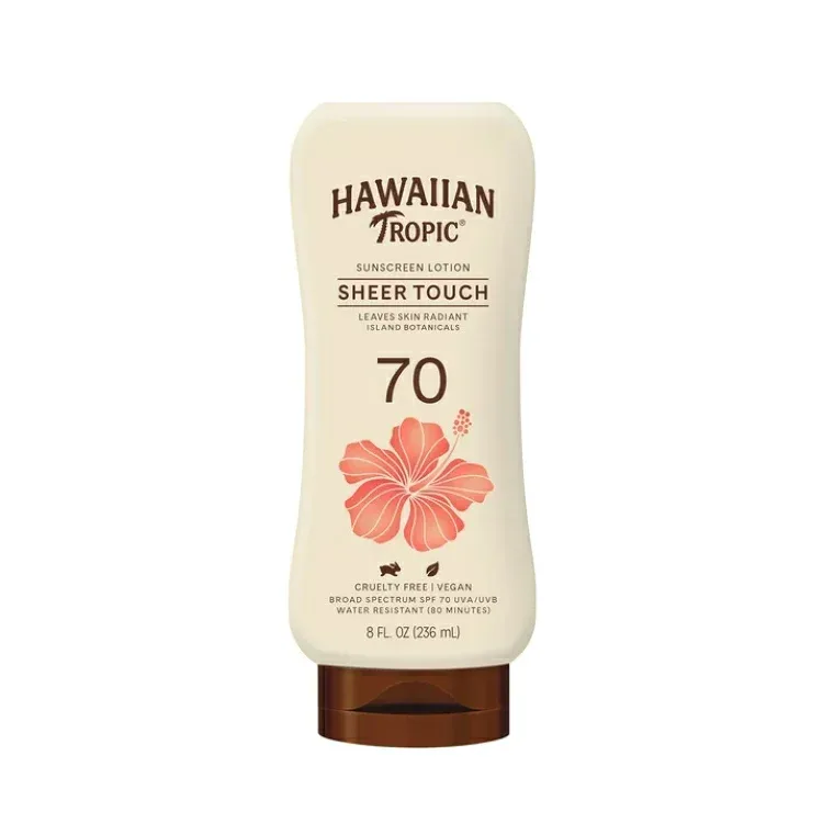 ハワイアントロピック シアータッチ 日焼け止めローション SPF70 237mL Hawaiian Tropic Sheer Touch Sunscreen Lotion, SPF 70, 8 fl oz 【お取り寄せ商品】
