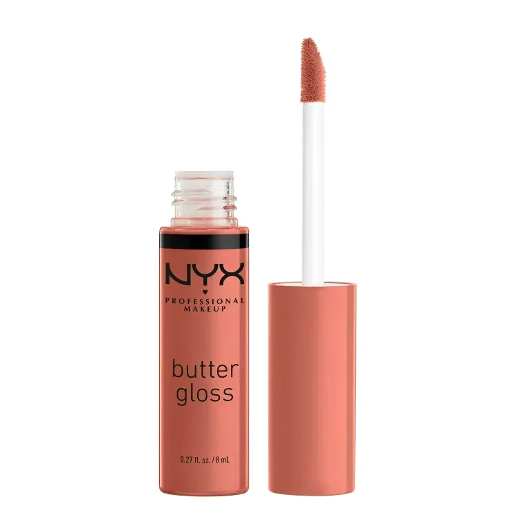 NYX Professional Makeup Butter Gloss, ลิปกลอสไม่เหนียวเหนอะหนะ, Bit of Honey NYX Professional Makeup Butter Gloss, ลิปกลอสไม่เหนียวเหนอะหนะ, Bit of Honey