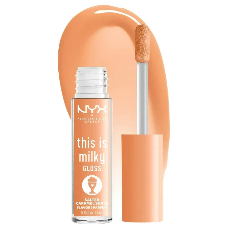 NYX プロフェッショナル メイクアップ ディスイズミルキーグロス ソルテッドキャラメルシェイク NYX Professional Makeup This is Milky Gloss Milkshakes, Salted Caramel Shake 【お取り寄せ商品】