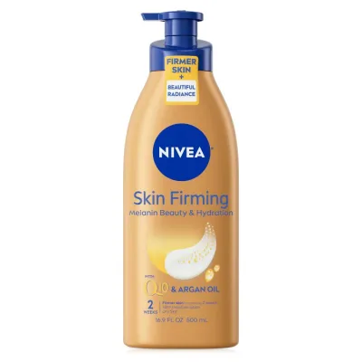 ニベア メラニンビューティー&ハイドレーション スキンファーミング ボディローション 500mL NIVEA Melanin Beauty & Hydration Skin Firming Body Lotion 16.9 fl oz 【お取り寄せ商品】