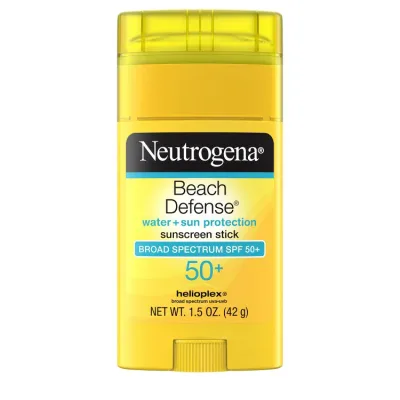 ニュートロジーナ ビーチディフェンス 日焼け止めスティック SPF50+ 顔・体用 42g Neutrogena Beach Defense Sunscreen Stick SPF 50+, Face & Body, 1.5 oz 【お取り寄せ商品】