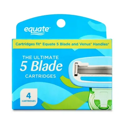 エクエート レディース 5枚刃 カミソリ替刃 4個 Equate Women's 5 Blade Refills, 4 Count 【お取り寄せ商品】