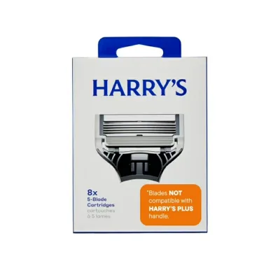 ハリーズ メンズシェービングカミソリ 替刃 8個入り Harry's Men's Razor Blade Refill Cartridges, 8 Count 【お取り寄せ商品】