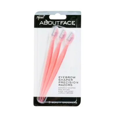 アバウトフェイス 眉シェービングレザー 使い捨て About Face Eyebrow Shaper Precision Disposable Razors 【お取り寄せ商品】