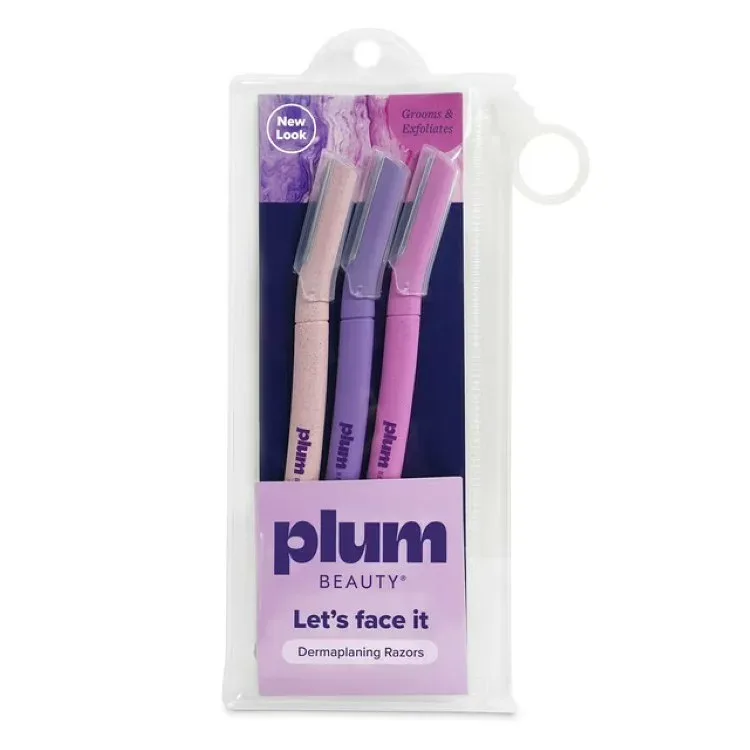 プラムビューティ フェイシャル 眉シェービングレザー Plum Beauty, Facial Eyebrow Shaping Razors 【お取り寄せ商品】