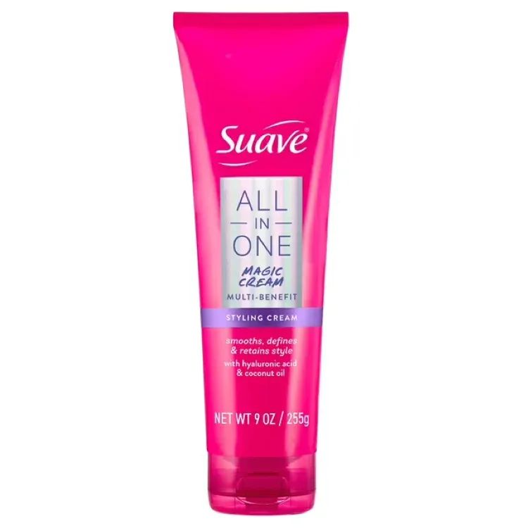スアーブ オールインワン マジック スタイリングクリーム スムース&モイスチャー 約255g Suave All In One Magic Styling Cream, Smooths, Hydrates, Controls Frizz, 9 OZ 【お取り寄せ商品】