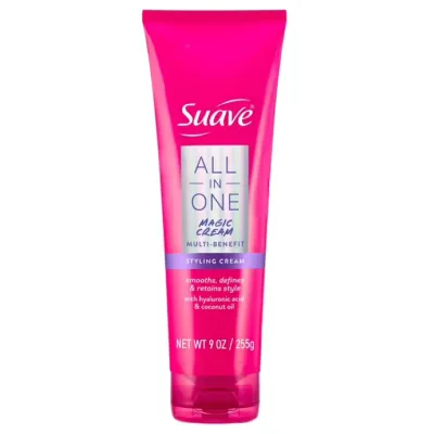 スアーブ オールインワン マジック スタイリングクリーム スムース&モイスチャー 約255g Suave All In One Magic Styling Cream, Smooths, Hydrates, Controls Frizz, 9 OZ 【お取り寄せ商品】