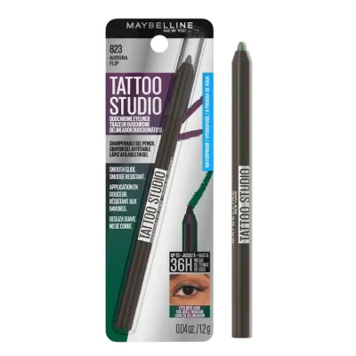 メイベリン タトゥースタジオ シャープナータイプ ジェルペンシル ウォータープルーフ アイライナー オーロラフリップ 約1.13g Maybelline Tattoo Studio Sharpenable Gel Pencil, Waterproof Eyeliner, Aurora FLip, 0.04 oz 【お取り寄せ商品】