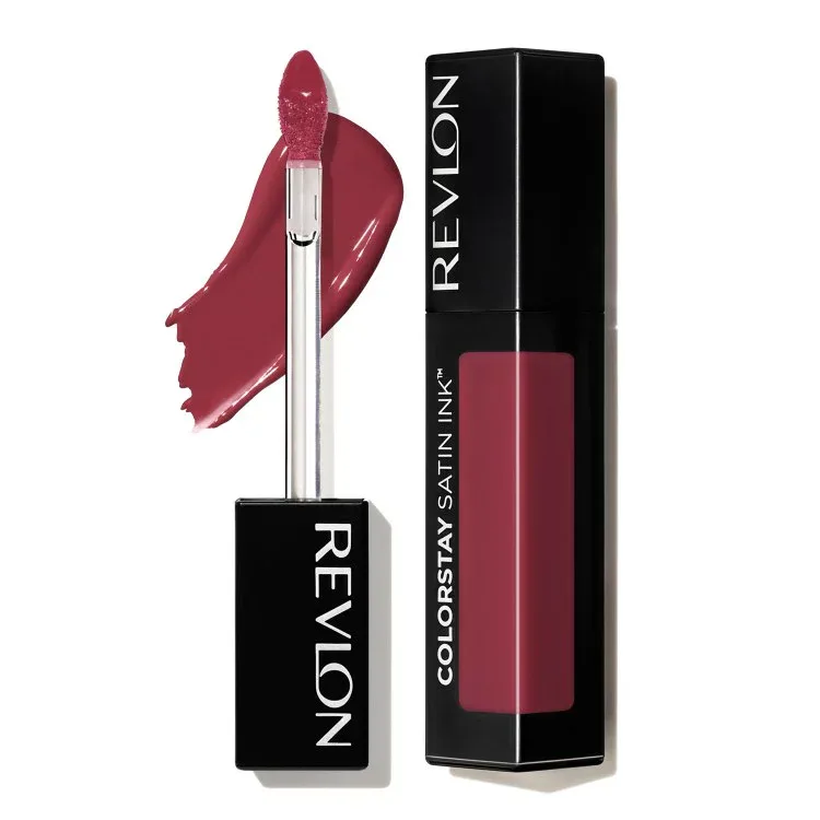 レブロン カラーステイ サテンインク リップスティック シルキーシエナ 約5ml Revlon ColorStay Satin Ink Long Lasting Lipstick with Vitamin E, Silky Sienna, 0.17 fl oz 【お取り寄せ商品】