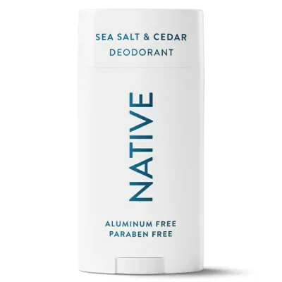 ネイティブ デオドラントスティック シーソルト&シダー 約88g Native Aluminum Free Deodorant For Men, Solid Deodorant Stick, Sea Salt & Cedar, 3.1oz 【お取り寄せ商品】