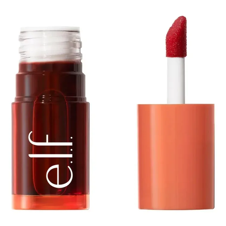 エルフ シアーフォーイット ブラッシュティント リップ チーク オレンジクラッシュ 約6.5mL e.l.f. Sheer For It Blush Tint, Buildable Stain For Lips + Cheeks, Orange Crush, 0.22 fl oz 【お取り寄せ商品】