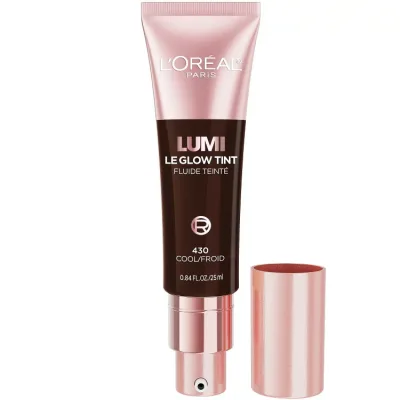 ロレアル パリ ルミ ル グロウ スキンティント ファンデーション 430 クール 約25mL L'Oreal Paris Lumi Le Glow Skin Tint Foundation Makeup, 430 Cool, 0.85 fl oz 【お取り寄せ商品】