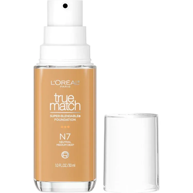 ロレアル パリ トゥルーマッチ クリームファンデーション N7 ニュートラルミディアムディープ 約30mL L'Oreal Paris True Match Cream Foundation Makeup, N7 Neutral Medium Deep, 1 fl oz 【お取り寄せ商品】