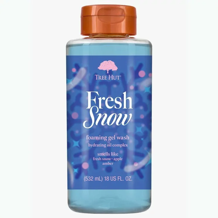 ツリーハット フレッシュスノー フォーミングジェル ボディウォッシュ 約532mL Tree Hut Fresh Snow Foaming Gel Body Wash, 18 fl oz 【お取り寄せ商品】