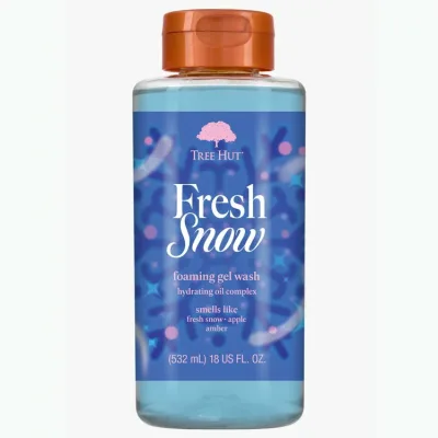 ツリーハット フレッシュスノー フォーミングジェル ボディウォッシュ 約532mL Tree Hut Fresh Snow Foaming Gel Body Wash, 18 fl oz 【お取り寄せ商品】