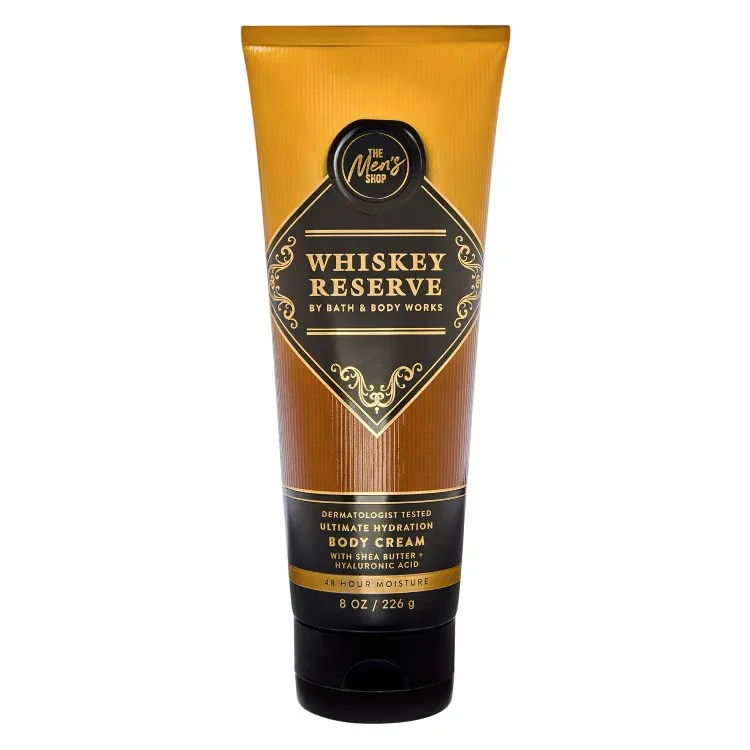 バスアンドボディワークス ウイスキーリザーブ アルティメット ハイドレーション ボディクリーム 226g Bath & Body Works Whiskey Reserve Ultimate Hydration Body Cream 8 oz / 226 g 【お取り寄せ商品】