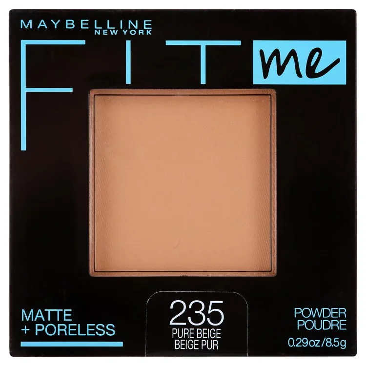 メイベリン フィットミー マットポアレス プレストパウダー ピュアベージュ 約8g Maybelline Fit Me Matte Poreless Pressed Face Powder Makeup, Pure Beige, 0.29 oz 【お取り寄せ商品】