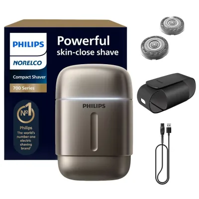 フィリップス ノレルコ コンパクト電気シェーバー 700 リフト&カットシステム Philips Norelco Compact Electric Shaver 700, Lift and Cut System 【お取り寄せ商品】