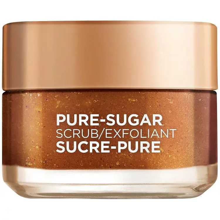 ロレアル パリ ピュアシュガー フェイススクラブ グレープシードオイル 50mL L'Oreal Paris Pure Sugar Face Scrub with Grapeseed Oil 1.7 fl oz 【お取り寄せ商品】