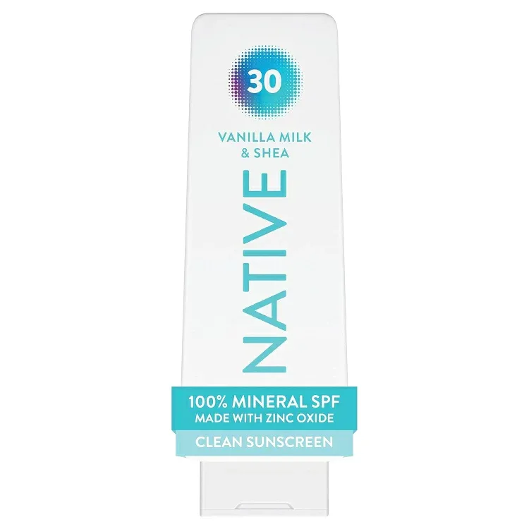 ネイティブ ミネラル日焼け止めローション SPF30 バニラミルク&シア 約198g Native Mineral Sunscreen Lotion SPF 30, Vanilla Milk & Shea, 7 oz 【お取り寄せ商品】