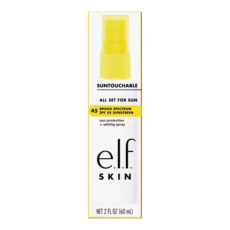 エルフ スキン サンタッチャブル オールセットフォーサン SPF45 約59mL e.l.f. SKIN Suntouchable! All Set for Sun SPF 45, 2 fl oz 【お取り寄せ商品】