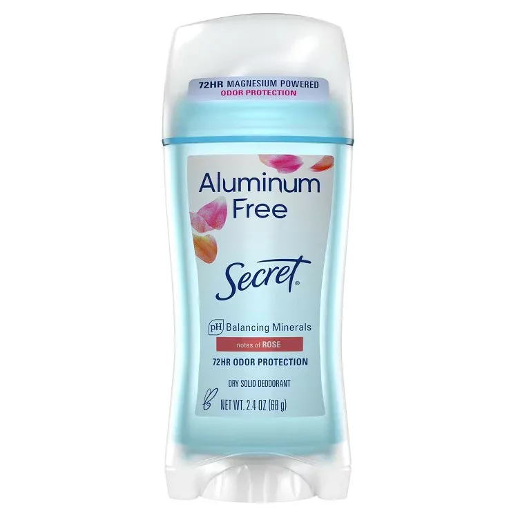 シークレット アルミニウムフリー デオドラント ローズ 約68g Secret Aluminum Free Deodorant for Women, Rose, 2.4 oz 【お取り寄せ商品】