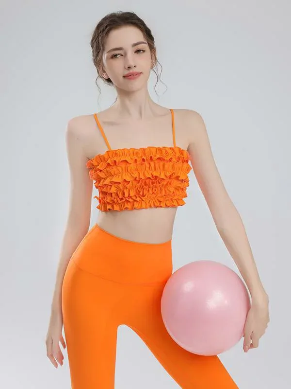ヨガウェア レディース 2点セット スポーツブラ レギンス 吸汗速乾 美脚 ハイウエスト パッド付き フィットネス ピラティス ランニング