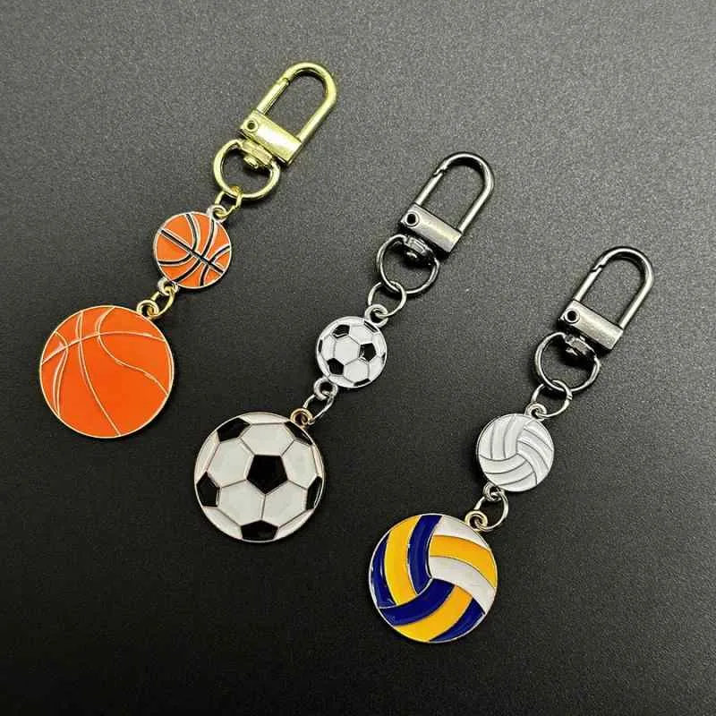 キーホルダー スポーツ風 バスケットボール サッカー バレーボール バッグチャーム 鍵ホルダー キーリング おしゃれ 個性的 プレゼント