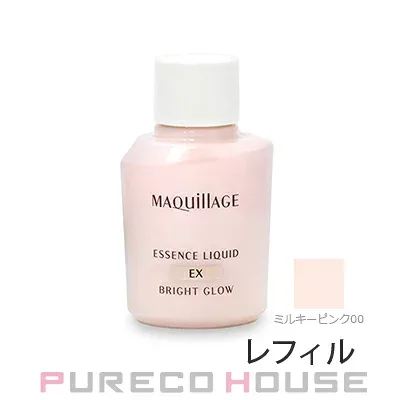資生堂 マキアージュ エッセンスリキッド EX ブライトグロウ (ファンデーション・日中用美容液) SPF30・PA+++ 24ml #ミルキーピンク00 レフィル