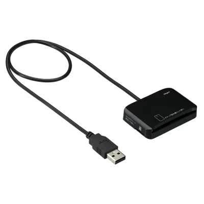 Digio2 マイナンバー&microSDカードリーダー ブラック CRW-ICMSD77BK