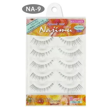 ビューティーネイラー ナチュラルヘア ナジム つけまつ毛 NA-9 ナチュラルライト
