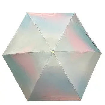 カフェディムリー 折り畳み傘 晴雨兼用 遮光タイニー マーブル mini ブルー JKO-575-03