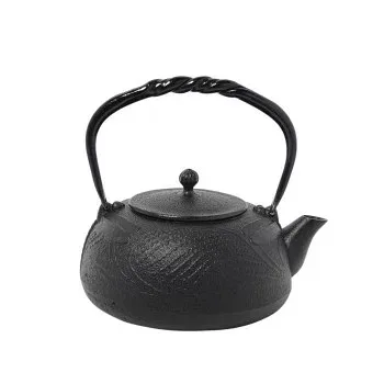 南部鉄器 宝生堂 鉄瓶(鉄蓋) とんぼ 黒 1.2L 700100
