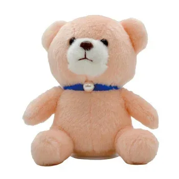 マネしておしゃべり ミニぬいぐるみ ピンクのくまちゃん 12001