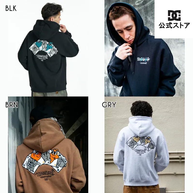 【お買い物マラソン期間はP10倍!】DC ディーシー シューズ メンズ 26 LUCKY HANDS PH フード パーカー スウェット プルオーバー