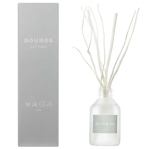 moumou ムームー リードディフューザー 100ml ルームフレグランス スティック アロマディフューザー アロマオイル ウール