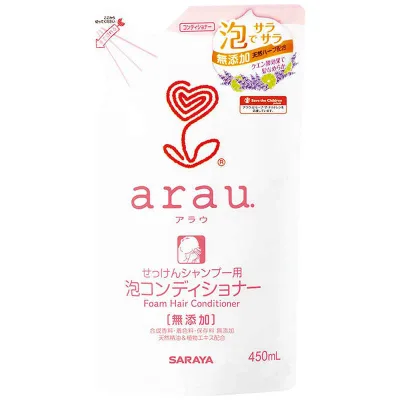サラヤ 「arau(アラウ)」泡コンディショナー つめかえ用(450ml)