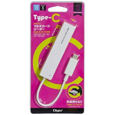 ナカバヤシ Type−C USB2.0マルチカードリーダー CRW-C5M65W