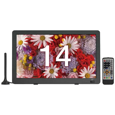 TEES 14V型ポータブルテレビ ブラック PTV-140-BK