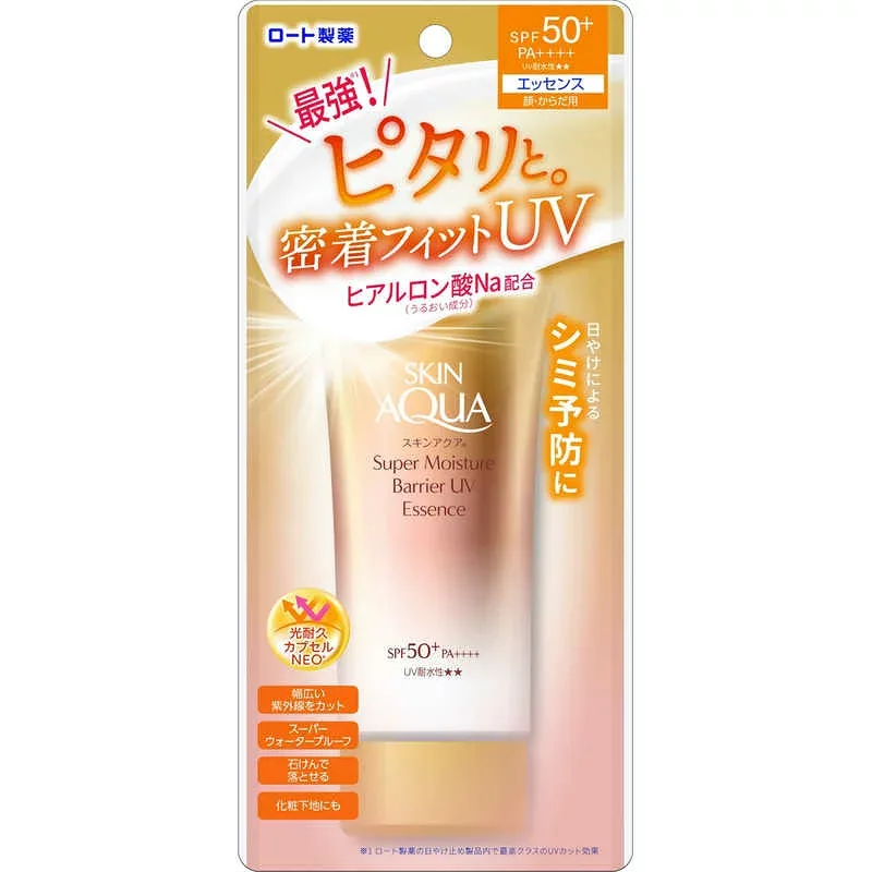 ロート製薬 スキンアクア (SKIN AQUA) スーパーモイスチャーバリア UVエッセンス (70g) SPF50+/PA++++