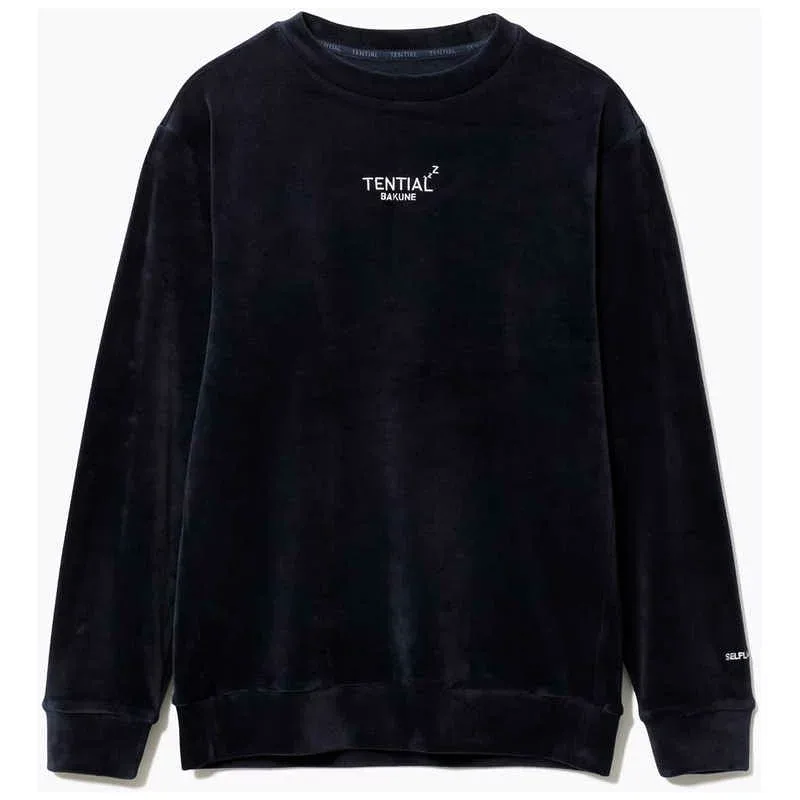 TENTIAL BAKUNEベロアロングスリーブクルーネックネイビー(M) 25FSBA042U00080005N