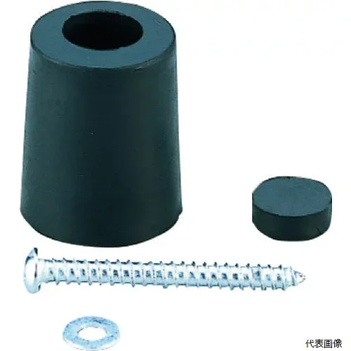 光 GD-30-1 ゴムクッション戸当り黒 バラタイプ30×25