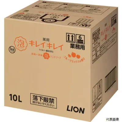 ライオン BPGHJ10P キレイキレイ薬用泡ハンドソープ フルーツミックスの香り10L