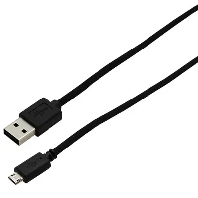【5個セット】wantobe 両面コネクタmicroUSBケーブル 3.0m BK WCMRMC300BKX5