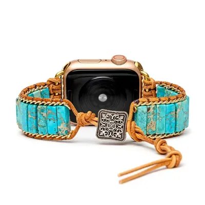 送料無料 cape diablo ネイティブ ターコイズ for Apple 38-49mm Watch Lサイズ CD25123AW