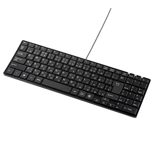 (LINE coupon available) Sanwa Supply SKB-SL19BK Quiet Slim Keyboard (Black)