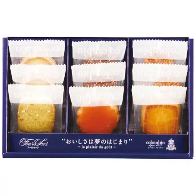 (LINEクーポン有)コロンバン フールセック9枚入 ギフト 贈り物 プレゼント 定番 銀座コロンバン東京 (のし包装無料対応可) (代引不可)
