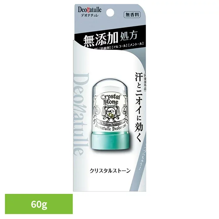制汗剤 ボディケア 汗 デオナチュレ クリスタルストーン 60g 41573 制汗剤 ボディケア 汗 シービック さらさら ボディケア 制汗剤 デオドラント 抗菌効果 デオナチュレ 直ヌリ ニオイ ベタつき シービック 【B】